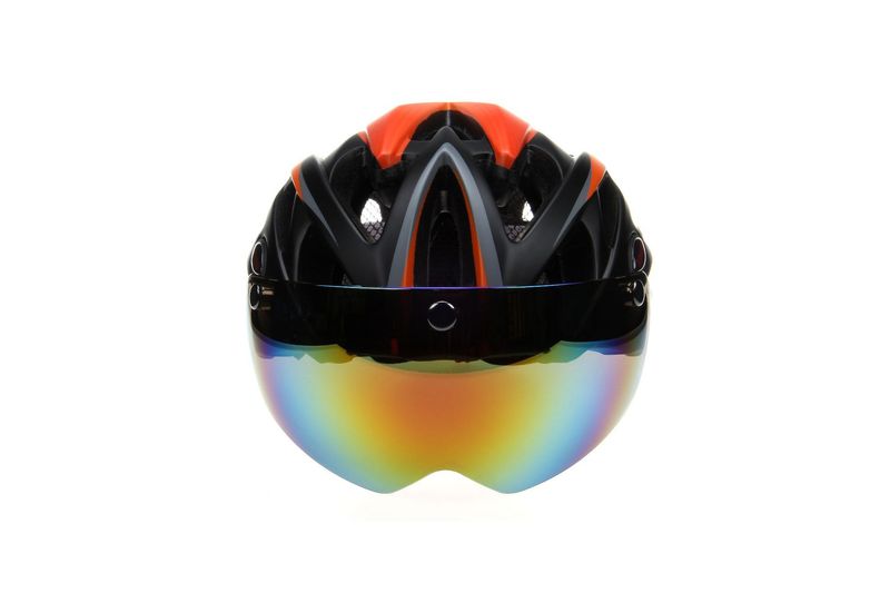 Casque de vélo cross-border, lunettes de protection, forme intégrée, montagne, route, voiture, tête magnétique, équipement de conduite_voghion.com