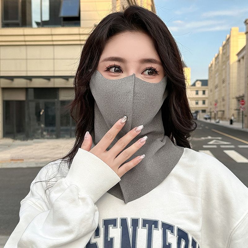 Autunno Inverno De Velvet Full Seamless Protezione Tridimensionale Collo Ispessito Integrato Equitazione Esterna Viso Caldo_voghion.com