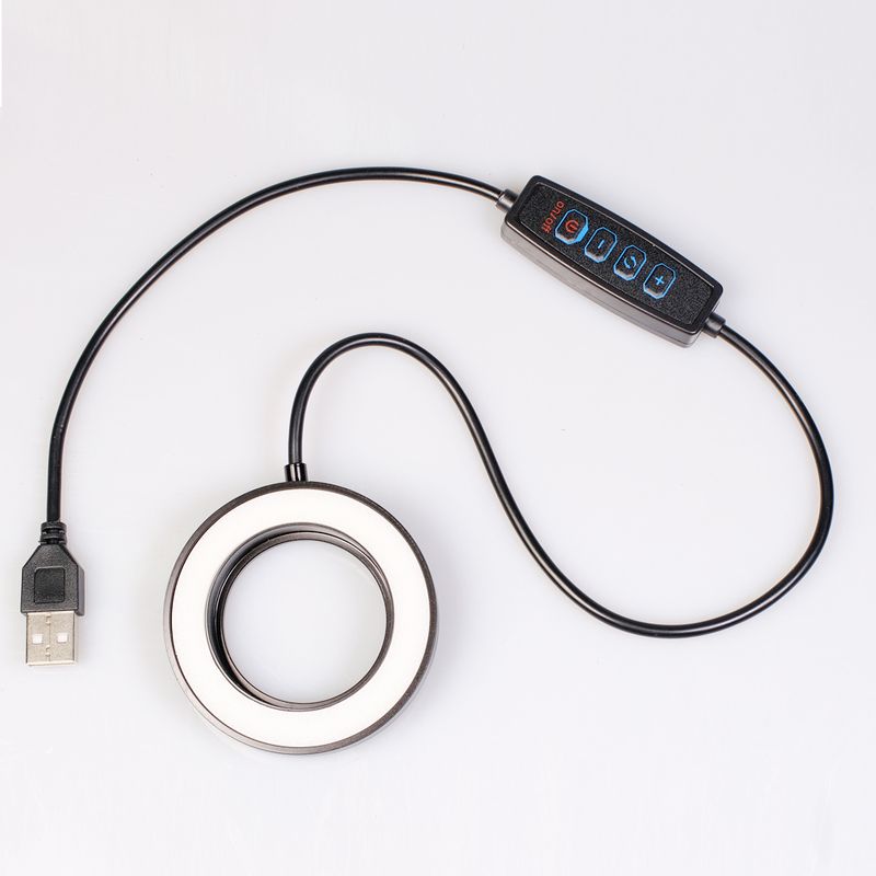Dual Color 7W LED Ring Light For Canon Nikon DSLR Camera Laowa Lens 43/46/49 Works With Power Bank Photography Tools_voghion.com