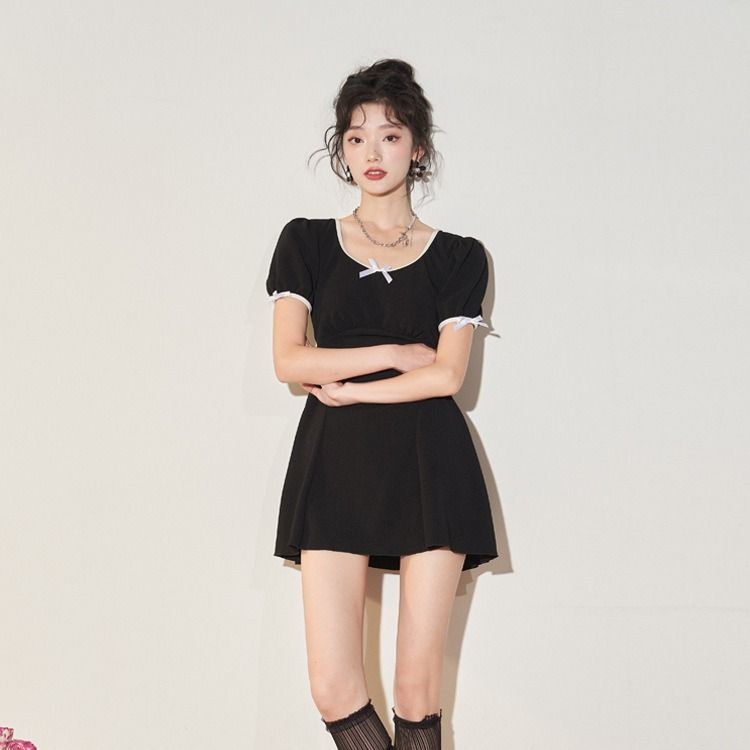 Neuer schlankmachender zweiteiliger Badeanzug zur Bauchkontrolle für Damen mit konservativen Boxershorts, High-End-Bademode für heiße Quellen_voghion.com