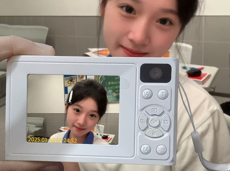Youmi Youpin Dual Lens CCD Camera, Mobile Phone Compatible, Student Affordable Campus Travel Portable Camera_voghion.com