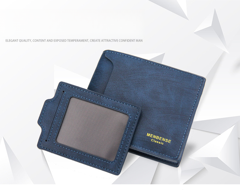 2024 New Men's Wallet Short, Fashionable, Casual, Large Capacity, Multi Card Position, Short, Money Clip, High Quality Card, Foreskin Leather_voghion.com