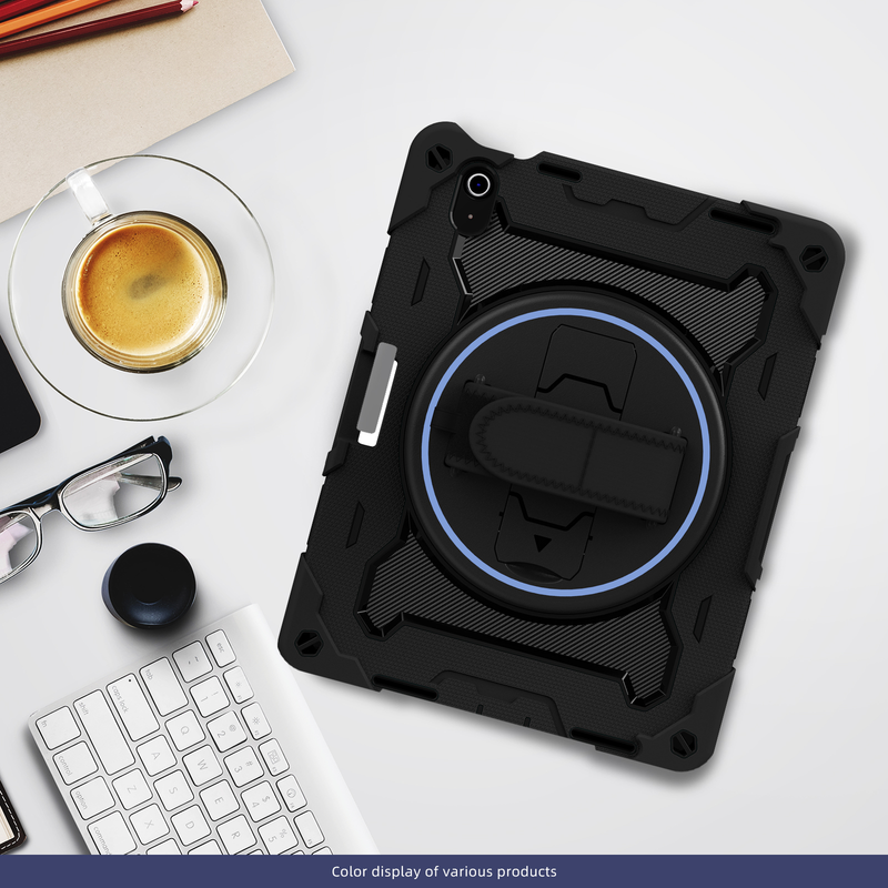 For iPad 10th Generation Case 10.9'' 2022 Full-Body Drop Protection Case With Pen Holder 360° Rotate Hand Strap/Stand For iPad_voghion.com