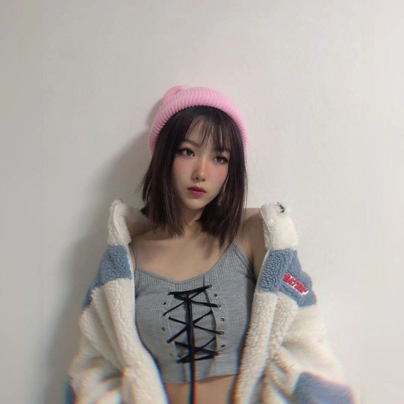 LazyZoom Three-Hole Knitted Hat For Men And Women Winter Warm Cold-Proof Face Mask Colorful Balaclava_voghion.com