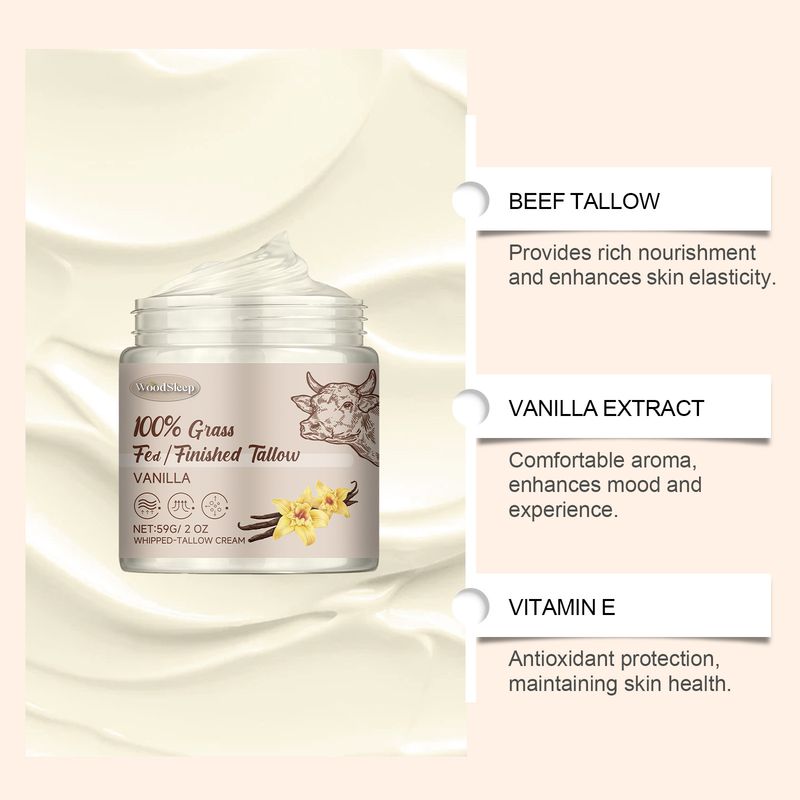 Crème pour la peau au beurre nourri à l'herbe, hydratante et nourrissante pour la peau_voghion.com