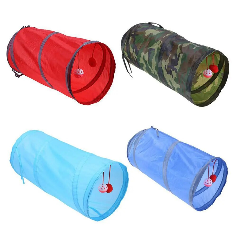 Cat Tunnel Foldable Pet Tunnel Play Funny tent many Holes Kitten Rabbit outdoor Indoor Training Play Tube Cat Dog Game Pipe_voghion.com