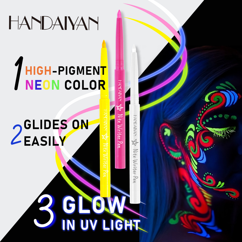 Handaiyan fluorescerende potloodset Han Daiyan zeer fijne kleur eyeliner gelpen waterproof en niet duizelig make-up_voghion.com