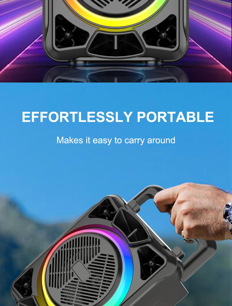 ZQS14100 Bluetooth Hoparlör Kablosuz Taşınabilir Açık Hava Büyük Hacimli 3D Surround Ses_voghion.com