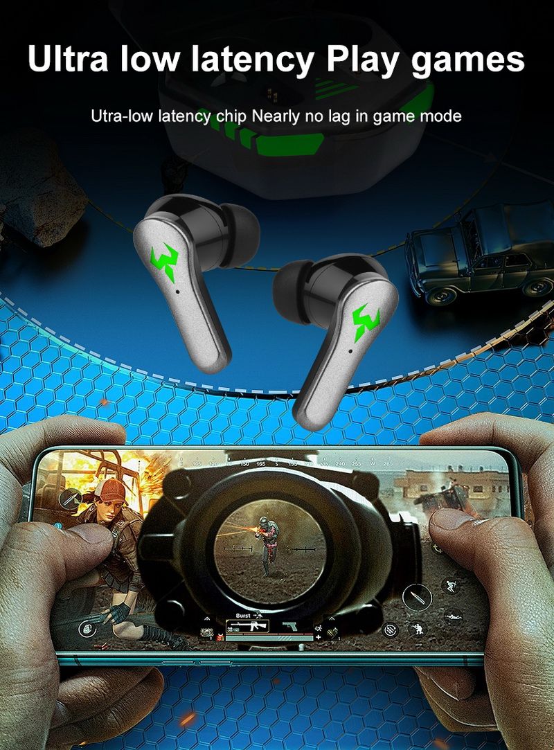 TWS Gaming Headsets Wireless Earphones 9D Stereo Surround Sound Quality Bluetooth-compatible 5.2 Music Headphones With Micphone_voghion.com