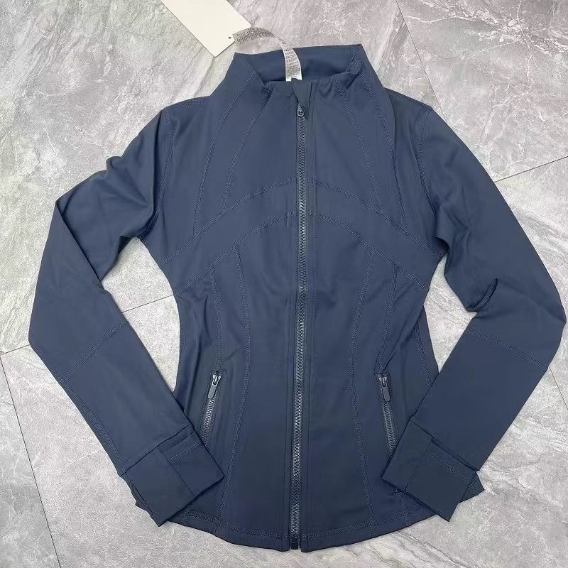 Women's Slim-Fit Long Sleeve Yoga Jacket - Breathable, Stretchy & Lightweight For Workouts, Running & Sun Protection_voghion.com