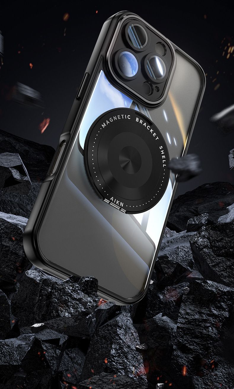 Magnetische, um 360° drehbare Handyhülle mit Ständer für iPhone 16 Plus/15 Pro/14 – mit Kameraobjektivschutz und Click-in-Design_voghion.com