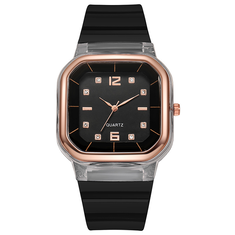 Student Spring/Summer Square Style Children's Silicone Fashion Women's Watch_voghion.com