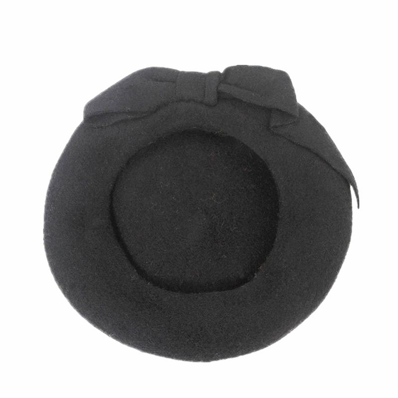 Forró akciós BUTTERMERE gyapjú francia női zöld elegáns festőkalapok női masnis masnis női barett őszi-téli művész sapka_voghion.com