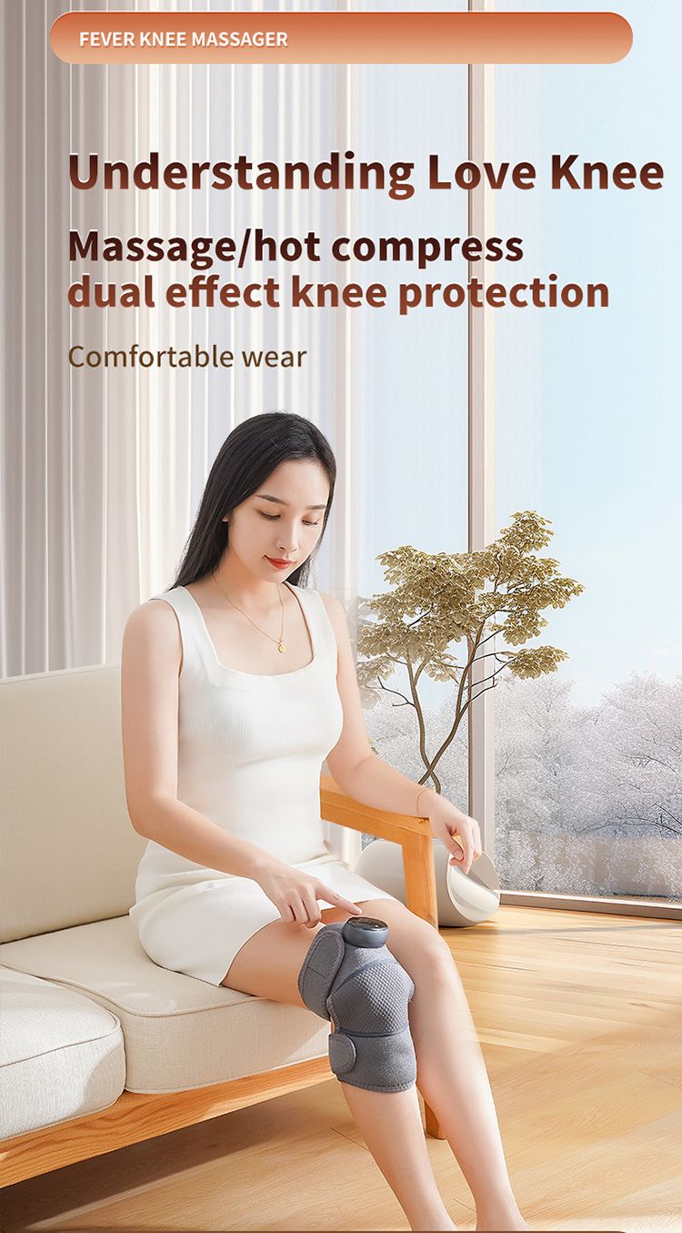 Cuscinetti riscaldanti elettrici, massaggiatori autoriscaldanti, gambe calde e fredde, articolazioni del ginocchio, impacchi caldi, moxibustione, massaggio vibrante_voghion.com