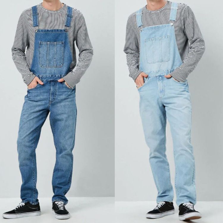 Neue Arbeitsjeans für Herren mit Schultergurt_voghion.com
