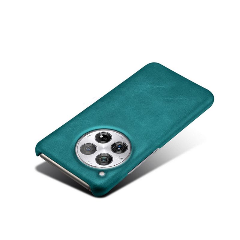 Geschikt voor OnePlus 12 mobiele telefoonhoesje, beschermhoes van kalfsleer, OnePlus 12 leren hoesje met kalfsleersticker._voghion.com