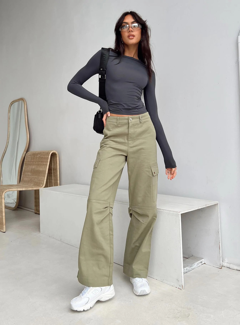 Maglietta casual a maniche lunghe da donna, a tinta unita, attillata, primaverile e autunnale_voghion.com