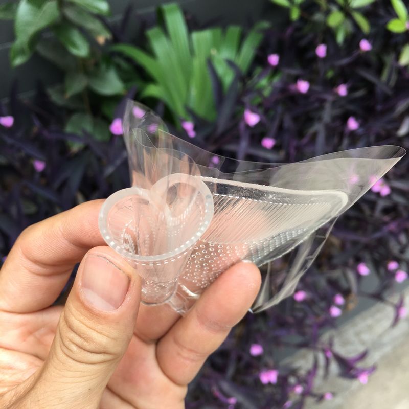 Silikon-Vorfußpolster, Vorderfuß-Halbpolster, Einlegesohlen in halber Größe, transparent, rutschfest, Crystal Jelly-Vorfußpolster_voghion.com