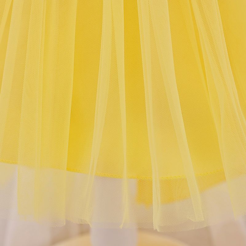Kids' Clothing Baby Birthday Dress Children's Princess Dress With Tail Mesh Fluffy Dress_voghion.com