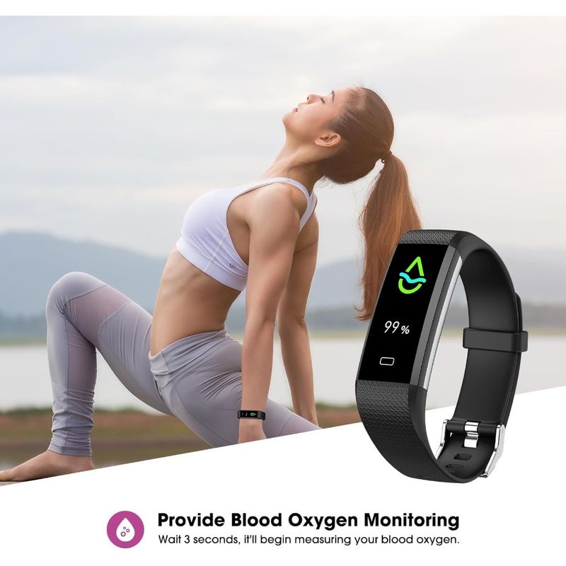 EURANS Fitness Tracker With Heart Rate Blood Oxygen Monitor Activity Tracker Sleep Monitor Health Tracker Smart Watch Pedometer_voghion.com