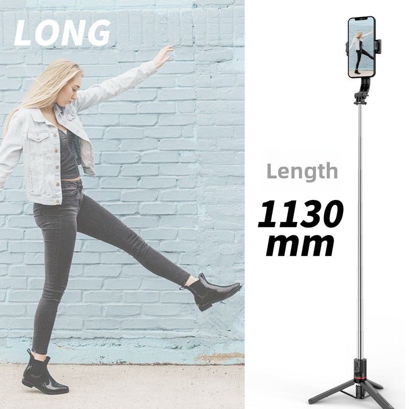 Bluetooth Handheld Telescopic Mobile Phone Selfie Stick, Tripod Micro-single Camera Holder Outdoor Live Broadcast_voghion.com