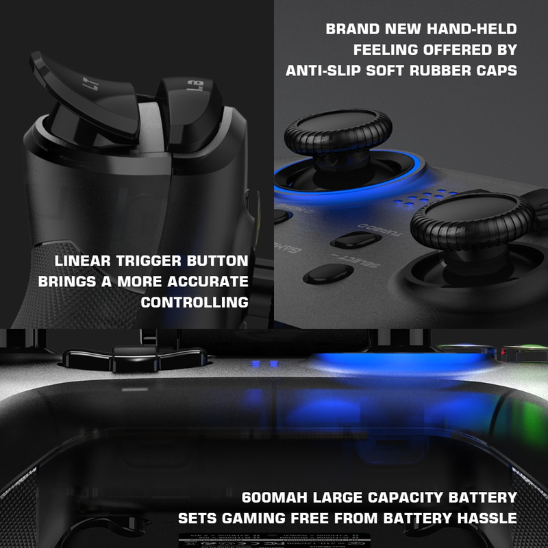 GameSir T4 Pro Bluetooth Game Controller 2.4G Wireless Gamepad applies to Nintendo Switch Apple Arcade MFi Games Android_voghion.com