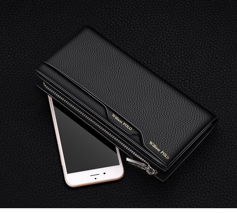 Emperor Paul Long Headcoat - Cartera de piel de vacuno de gran capacidad para hombre_voghion.com