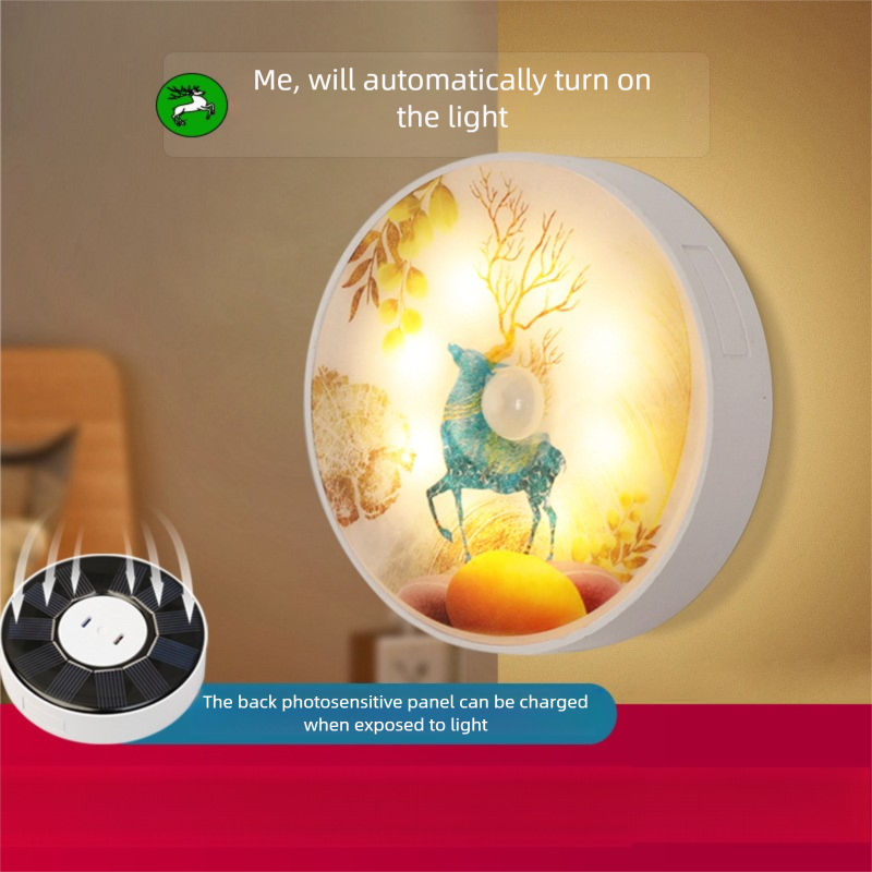 Nachtlampje met zonnesensor, slimme bewegingssensor voor het menselijk lichaam, oplaadbaar voor naast het bed en in de badkamer, buitenpadverlichting_voghion.com