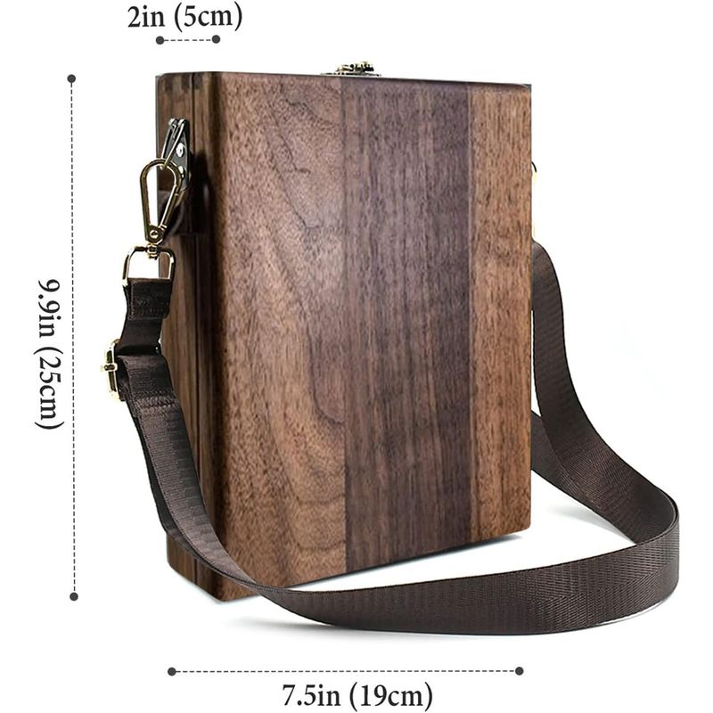 Messenger Neue Chinesische Stil Satchel Schriftsteller Holz Crossbody Postman Lagerung Box_voghion.com