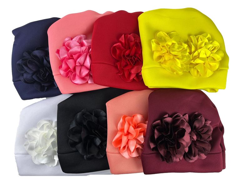 Damen Hijab Hut übertrieben Hut Luftschicht Seite große Blume Hut Moslemischer Hut Baotou Hut_voghion.com