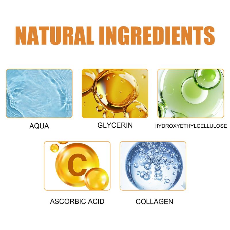 Eelhoe Vitamin C Collagen Facial Essence, Hydrating And Moisturizing Smooth Day And Night Hydrating Facial Essence_voghion.com