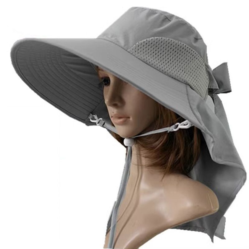 Visiera protettiva estiva LazyZoom per donna, maschera integrale impermeabile ad asciugatura rapida, cappello da pesca a tesa larga, cappello da trekking_voghion.com
