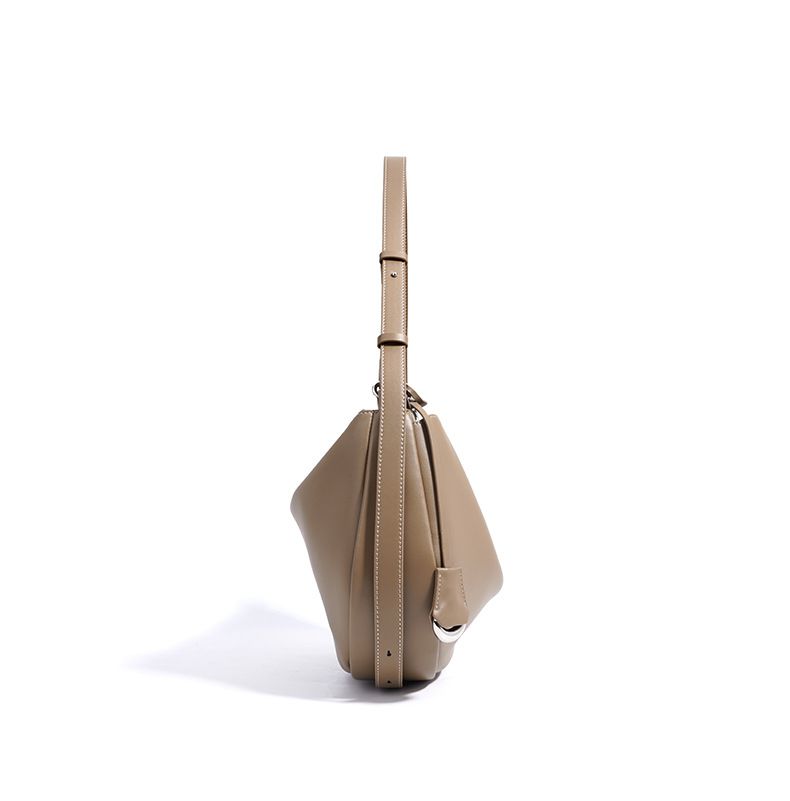 Sac à main Hobo en cuir véritable pour femme, design classique Crescent, grande capacité, bandoulière_voghion.com