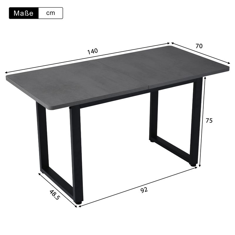 Esstisch Industriestil Aus Eisen, Grau_voghion.com