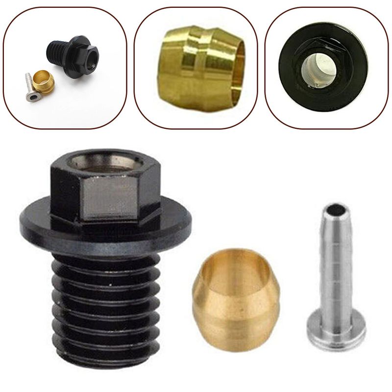 Insrt en verbindingsmoer voor hydraulische remslang olie NDL met schroef voor Shimano SM-BH90-JK-SSR RVS_voghion.com