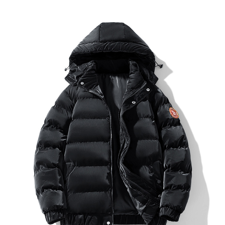 Men's Thick Warm Down Jacket – Oversized Hooded Winter Coat (Windproof & Trendy)_voghion.com
