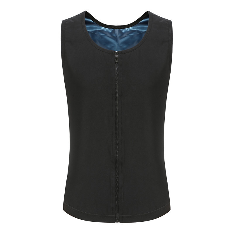 Shapewear de la aptitud de la cremallera del corsé de los deportes de los hombres del traje de sudor_voghion.com