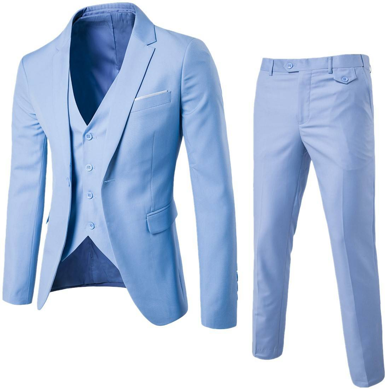 Men's Clothing Slim Three Piece Suits Groom Wedding Suits Wedding Best Man Suits Men's Professional Suits Formal Wear_voghion.com