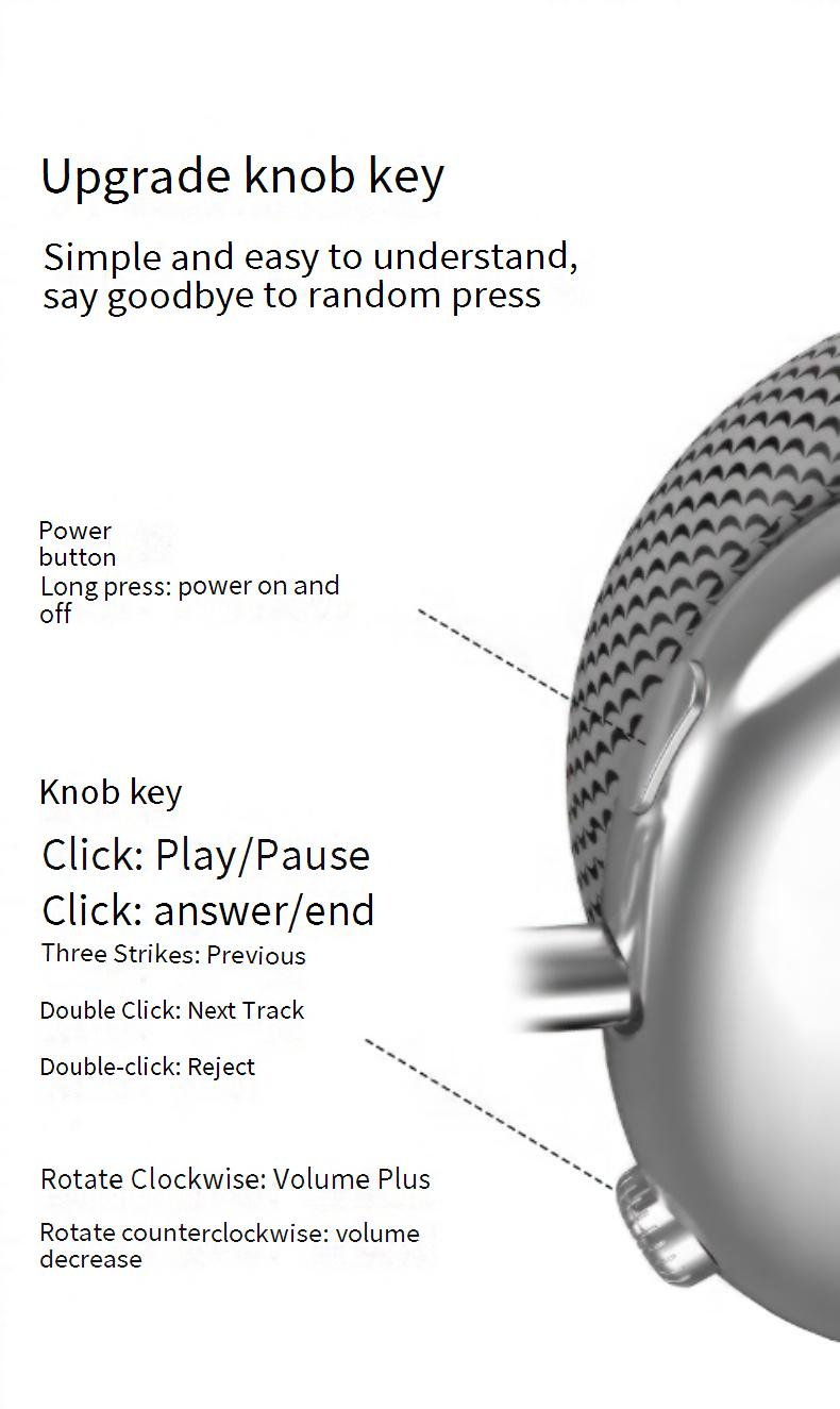 Bluetooth-hovedtelefoner P959 trådløse on-ear-hovedtelefoner Bluetooth Full Ear-knapknap Langtidsholdbare gaming-headset til mobiltelefon_voghion.com