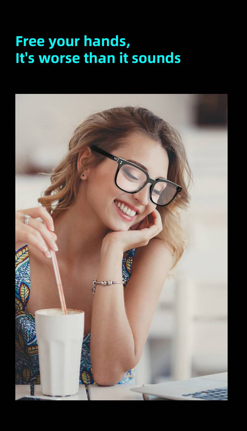 Smart Glasses Open Ear Bluetooth Zonnebril voor Mannen Vrouwen Bluetooth 5.4 Smart Glasses Touch Control Muziek Bellen Met Vervangbare UV-gefilterde Lenzen_voghion.com