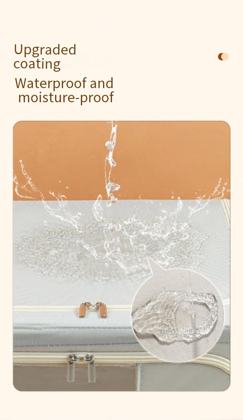 Clothes Storage Box Oxford Cloth Box Fabric Clothing Folding Wardrobe Quilt Storage Box_voghion.com