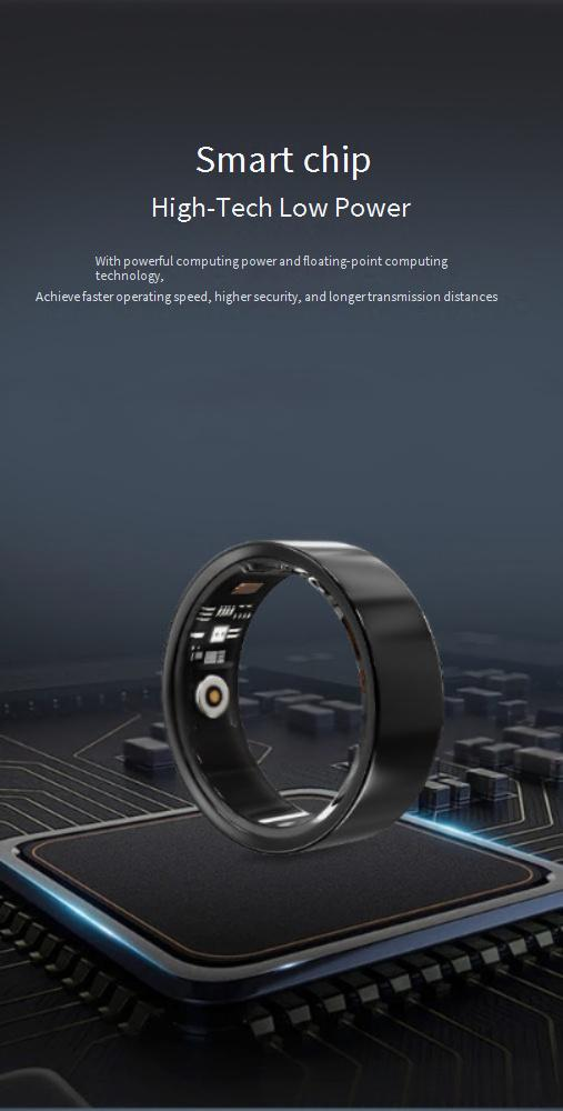 Yüzükler Yüzükler Yeni V1daRing Akıllı Yüzük Giyilebilir Yüzük Bluetooth Kan Oksijen Kalp Atış Hızı Sağlık Adım Sayacı Uyku Egzersiz_voghion.com