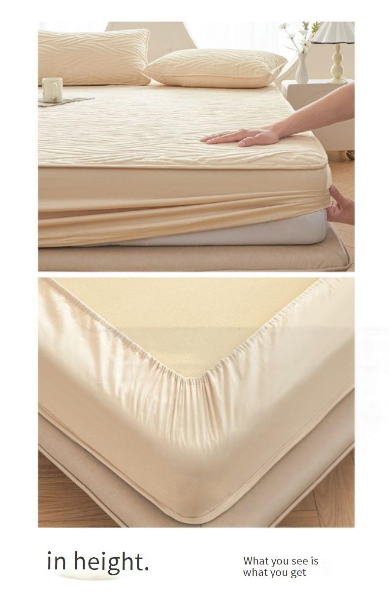 A-Class Waterproof Mattress Protector - Organic Soybean Fiber (Quilted Antibacterial Non-Slip Universal Fit For Crib/Queen/King Machine Washable)_voghion.com