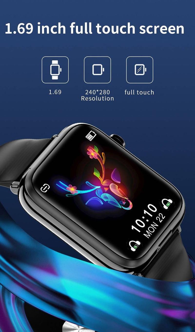 X8S Smart Watch With Built-in TWS Earbuds - Bluetooth Music, Heart Rate Monitor, Waterproof Fitness Tracker For Android, Black_voghion.com
