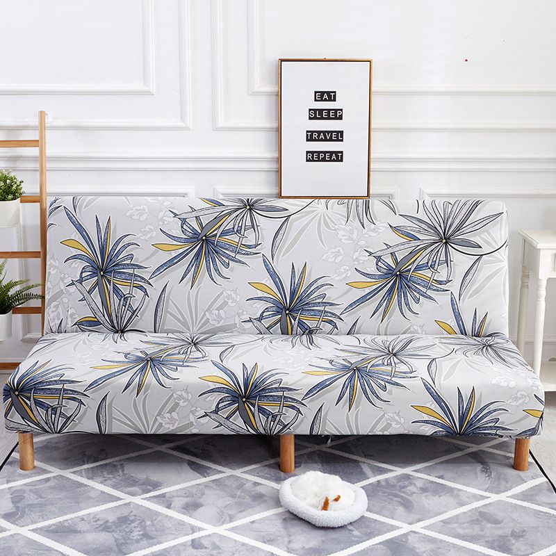 Copridivano universale elasticizzato, copridivano completo per divani pieghevoli senza braccioli - Eleganti motivi a righe e floreali_voghion.com