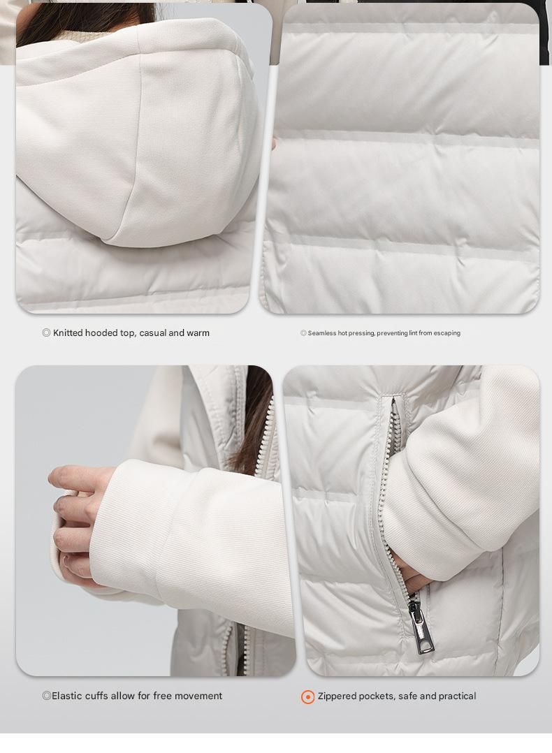 Premium Unisex Hooded Down Jacket - 90% High-Fill Power Duck/Goose Down Lightweight Insulated Jacket For All Seasons_voghion.com