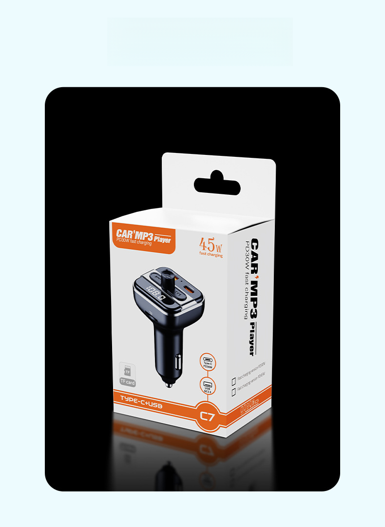 Nieuwe MP3-speler FM-zender met Bluetooth-autolader_voghion.com