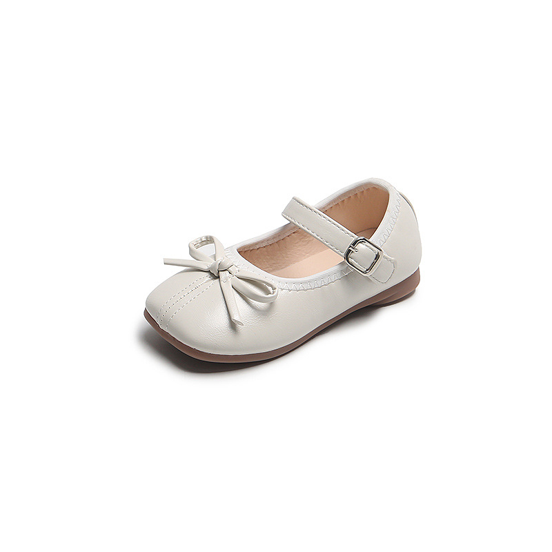 Mother&Kids Children's leather shoes small fresh girls single shoes bow baby walking shoes Soft soled little girl princess shoes children's shoes_voghion.com