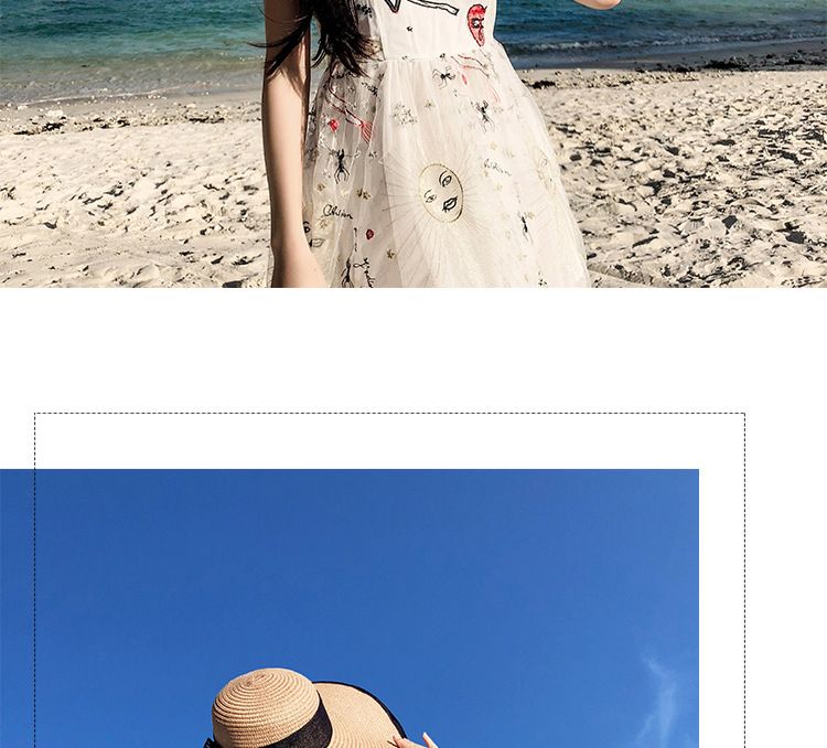 Pdmcms Beach Straw Hat for Summer Beach Outing Large Brim for Sun Protection and Vacation Versatile Cool Hat Sun Hat_voghion.com