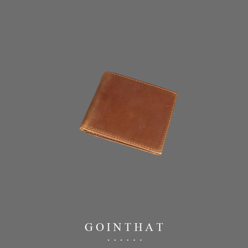 Portafogli da uomo corti originali in vera pelle, portamonete classico sottile, porta carte di credito, portamonete retrò_voghion.com